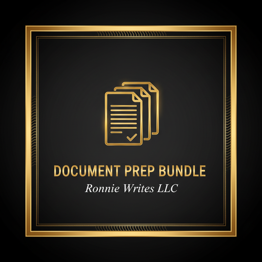 Document Prep Bundle — Ronnie Writes LLC