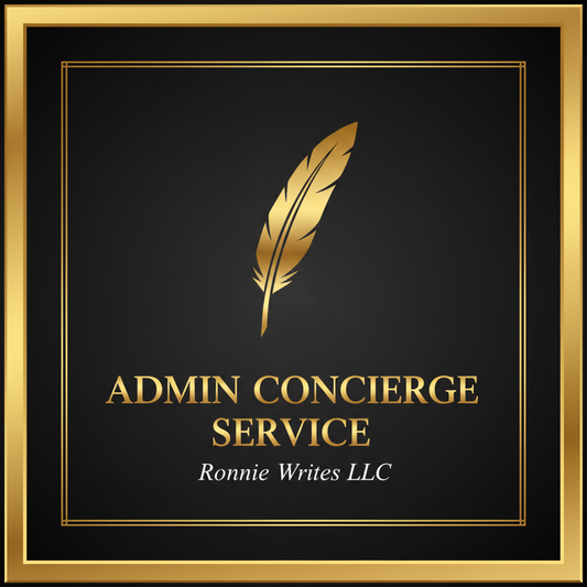 Admin Concierge Service — Ronnie Writes LLC