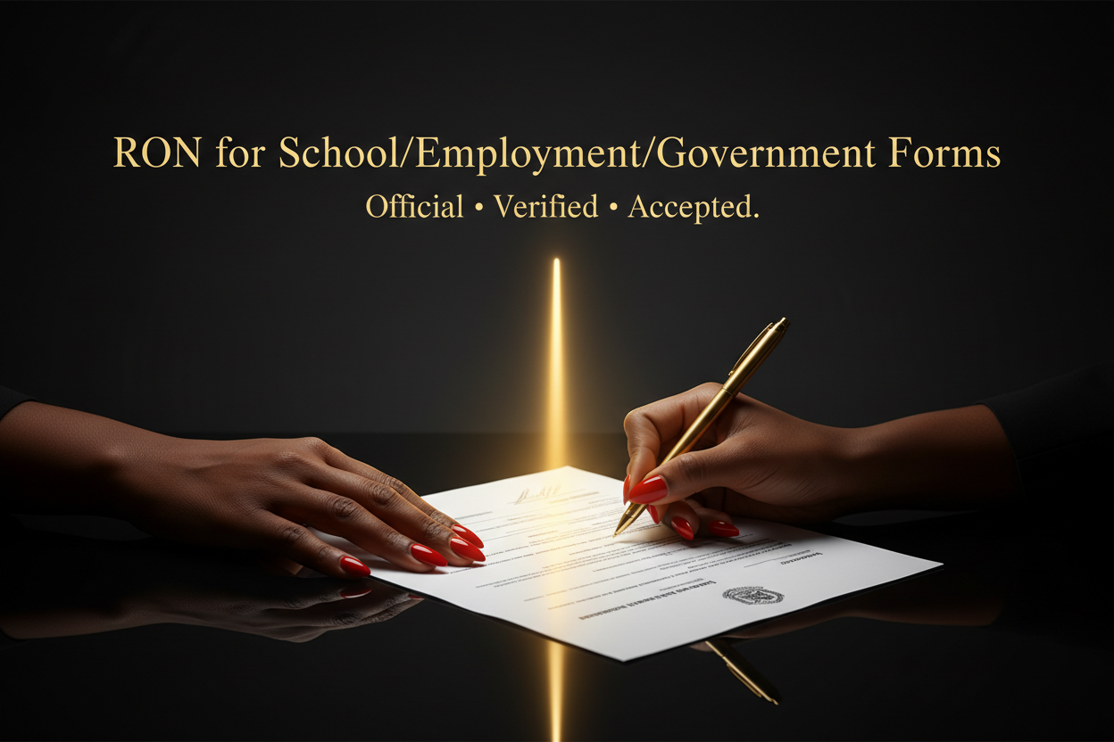 RON for School/Employment/Government Forms Thumbnail
